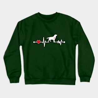 Labrador Retriever Heartbeats Crewneck Sweatshirt